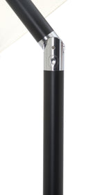 Fiji - Aluminum Patio Umbrella With Round White And Black Base