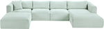 Shaggy - 5 Piece Modular Sectional With Chaise And Ottoman