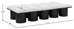 Pavilion - 10 Piece Modular Bench With Black Base