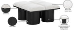 Pavilion - 4 Piece Modular Bench With Black Base
