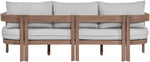 Newport - Water Resistant Fabric 86.75" Upholstered Outdoor Patio Sofa