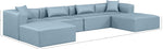 Cube - 6 Piece Modular Double Chaise Sectional