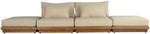 Mirella - 4 Piece Water Resistant Fabric Outdoor Patio Modular Sectional