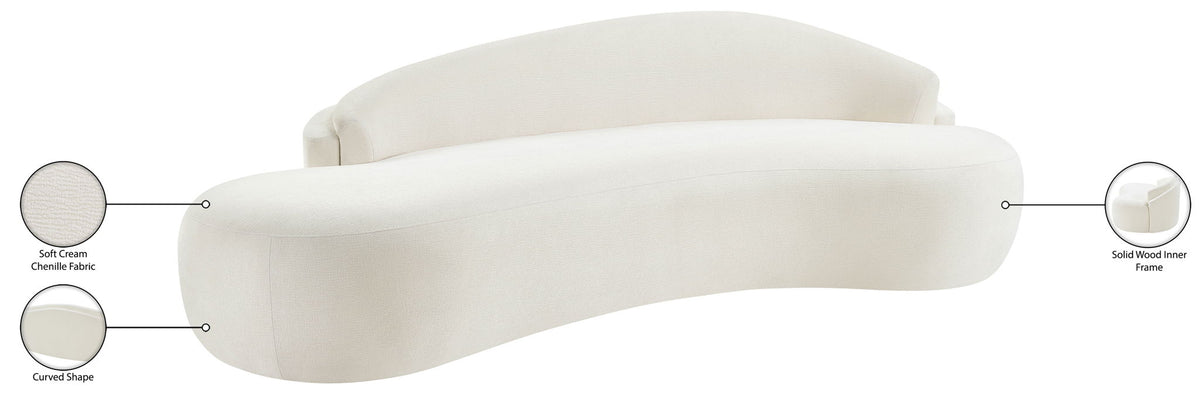 Caspian - Chenille Fabric Upholstered Sofa