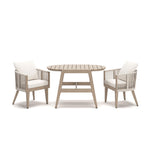 Ivory Vine - Chairs With Cushion / Table Set (Set of 3) - Beige