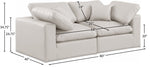 Comfy - Faux Leather Modular Sofa 2 Seats