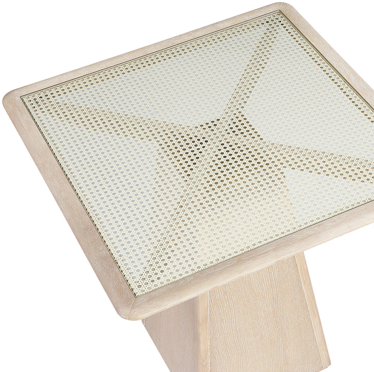 Atrium - Glass Top And Wood Base Dining Table