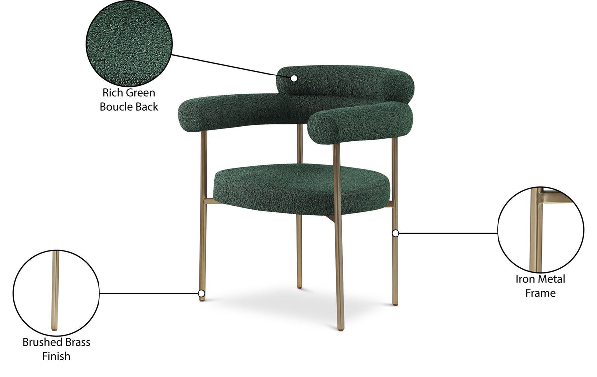 Blake - Boucle Fabric Dining Chair (Set of 2)