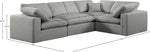 Comfy - 4 Piece Linen Fabric Modular Sectional