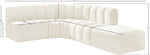 Arc - Velvet 5 Piece Corner Modular Sofa