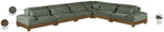 Turin - Chenille Fabric Upholstered Modular Sectional - Green
