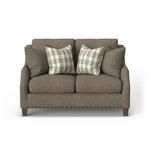 Gianna - Fabric Loveseat With Nailhead Trim