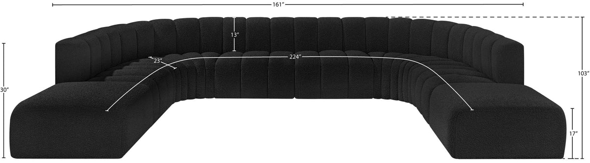 Arc - Boucle Fabric Modular Sectional