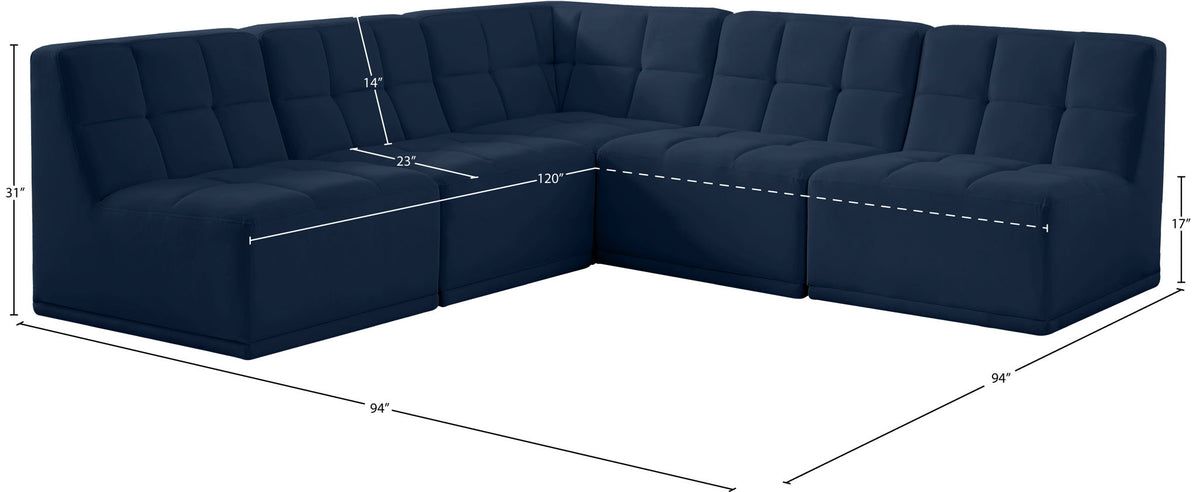 Relax - 5 Piece Modular Sectional