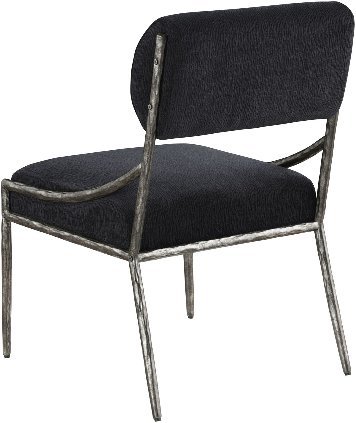 Bastille - Upholstered Dining Side Chair (Set of 2) - Silver Frame