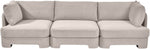Hammond - Velvet Performance Fabric Upholstered 3 Piece Sofa