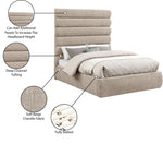 Adam - Chenille Fabric Bed With 70.5" Headboard