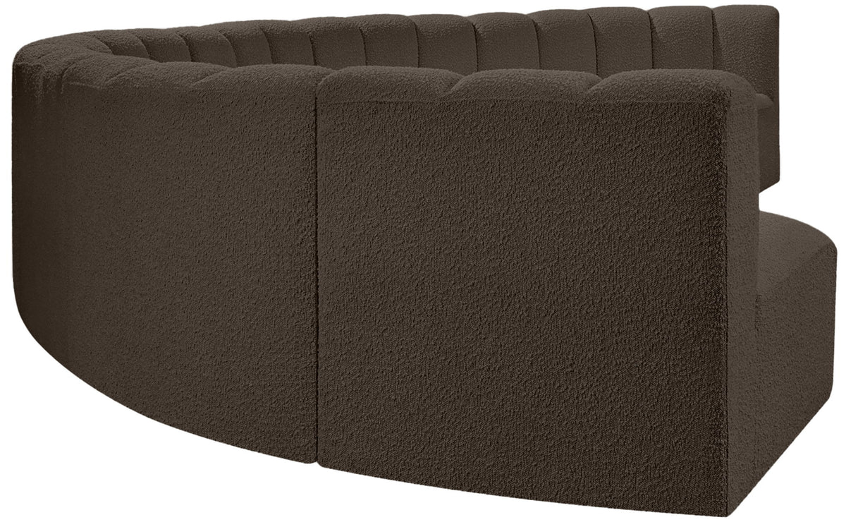 Arc - Boucle Fabric 8 Piece U-Shaped Modular Sofa