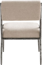 Bastille - Upholstered Dining Side Chair (Set of 2) - Silver Frame