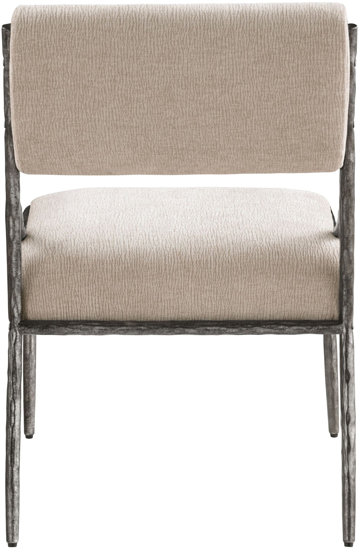 Bastille - Upholstered Dining Side Chair (Set of 2) - Silver Frame