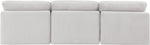 Indulge - Velvet 3 Seat Modular Armless Sofa