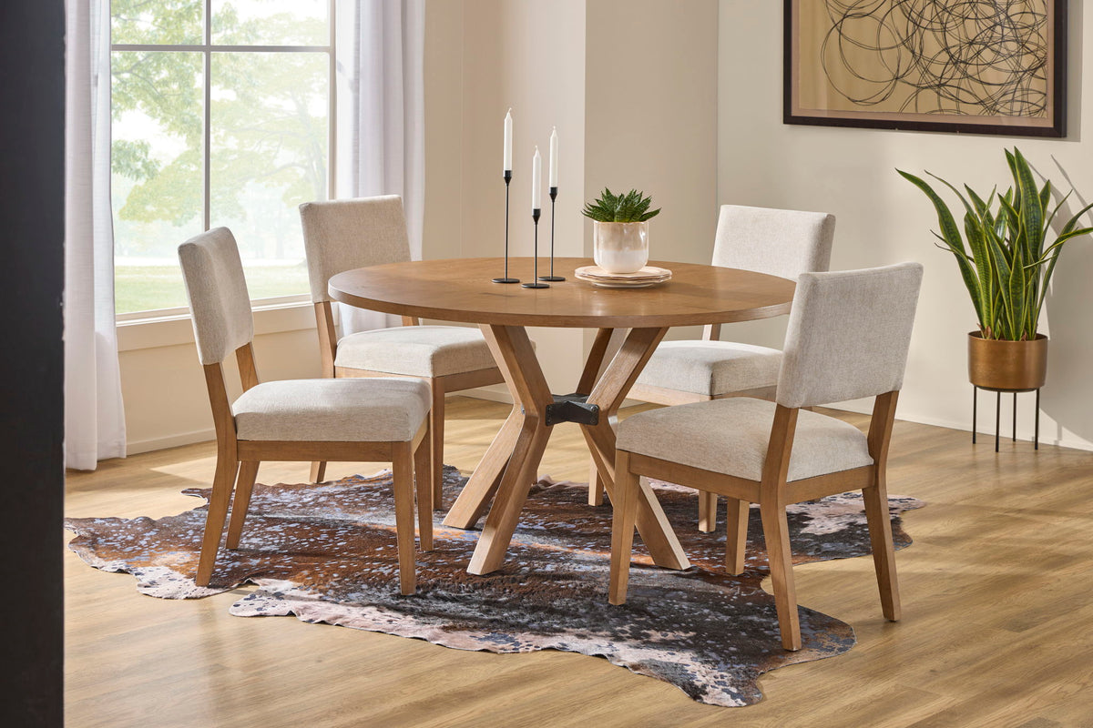 Millwork - Round Dining Table - Light Brown