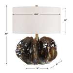 Jaudon - Glass Table Lamp - Brown
