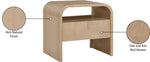 Giada - Solid Wood And Veneer Nightstand