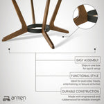 Santana - Round Wood Dining Table