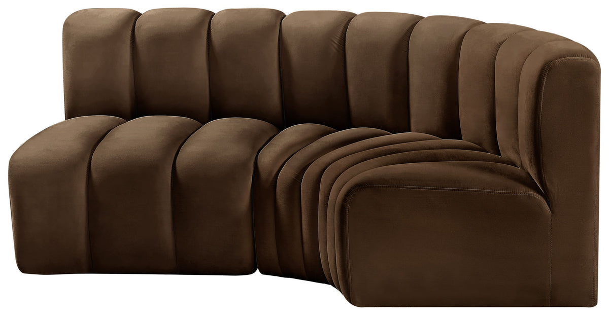 Arc - Velvet 3 Piece Sofa