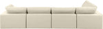 Comfy - 5 Piece Faux Leather Modular Sectional