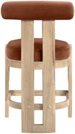 Arienzo - Velvet Performance Fabric Upholstered Counter Stool (Set of 2)