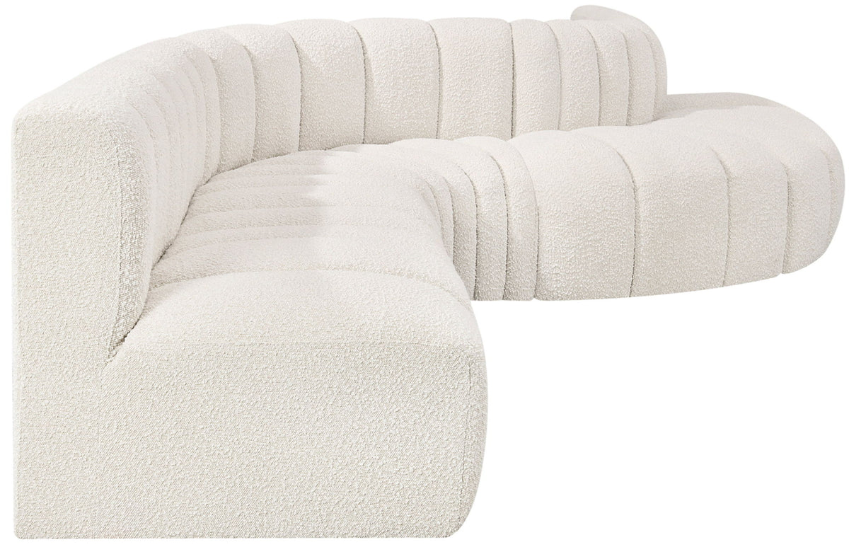 Arc - Boucle Fabric 7 Piece Modular Sofa