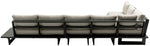 Maldives - 5 Piece Water Resistant Outdoor Patio Modular Sectional With Gray Base