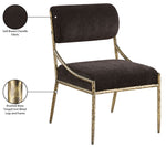 Bastille - Upholstered Dining Side Chair (Set of 2) - Brass Frame
