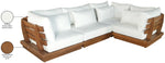 Mirella - 4 Piece Water Resistant Fabric Outdoor Patio Modular Sectional