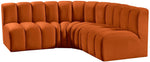 Arc - Velvet 4 Piece Corner Modular Sofa