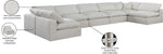 Comfy - 7 Piece Linen Modular Armless Sectional