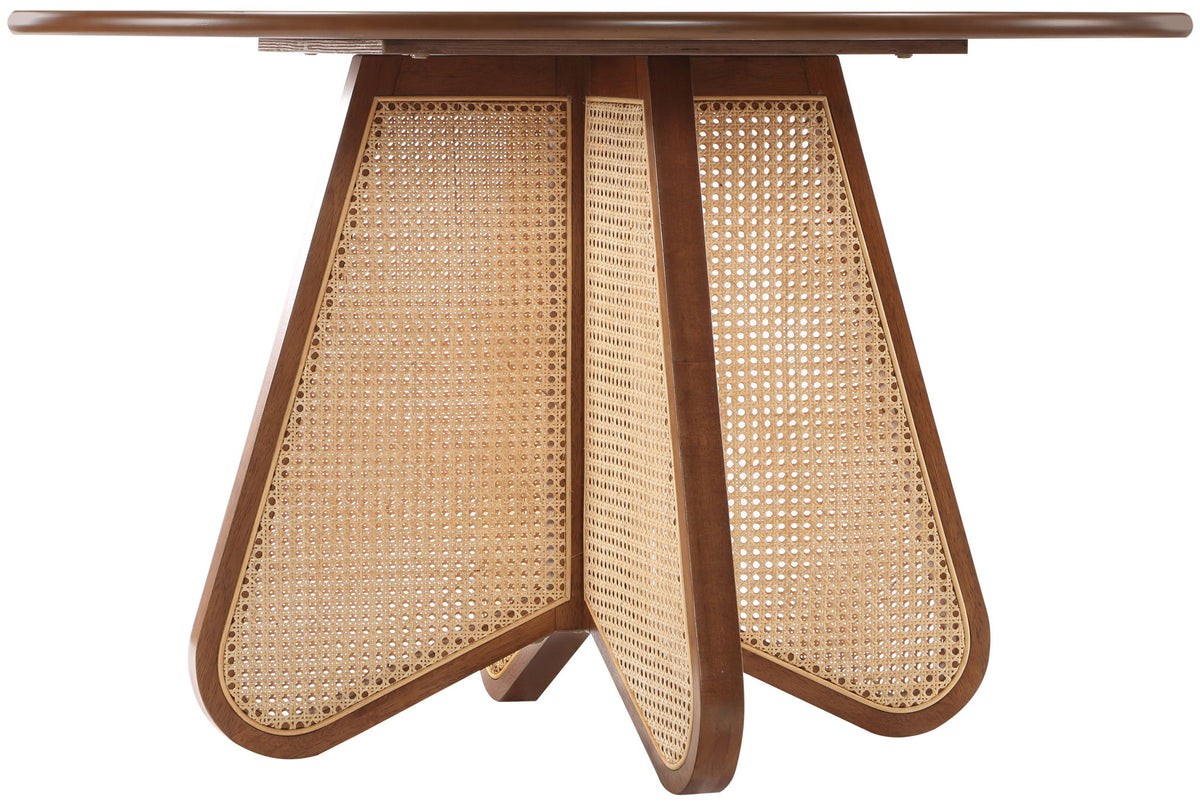 Butterfly - Solid Wood And Natural Cane Table