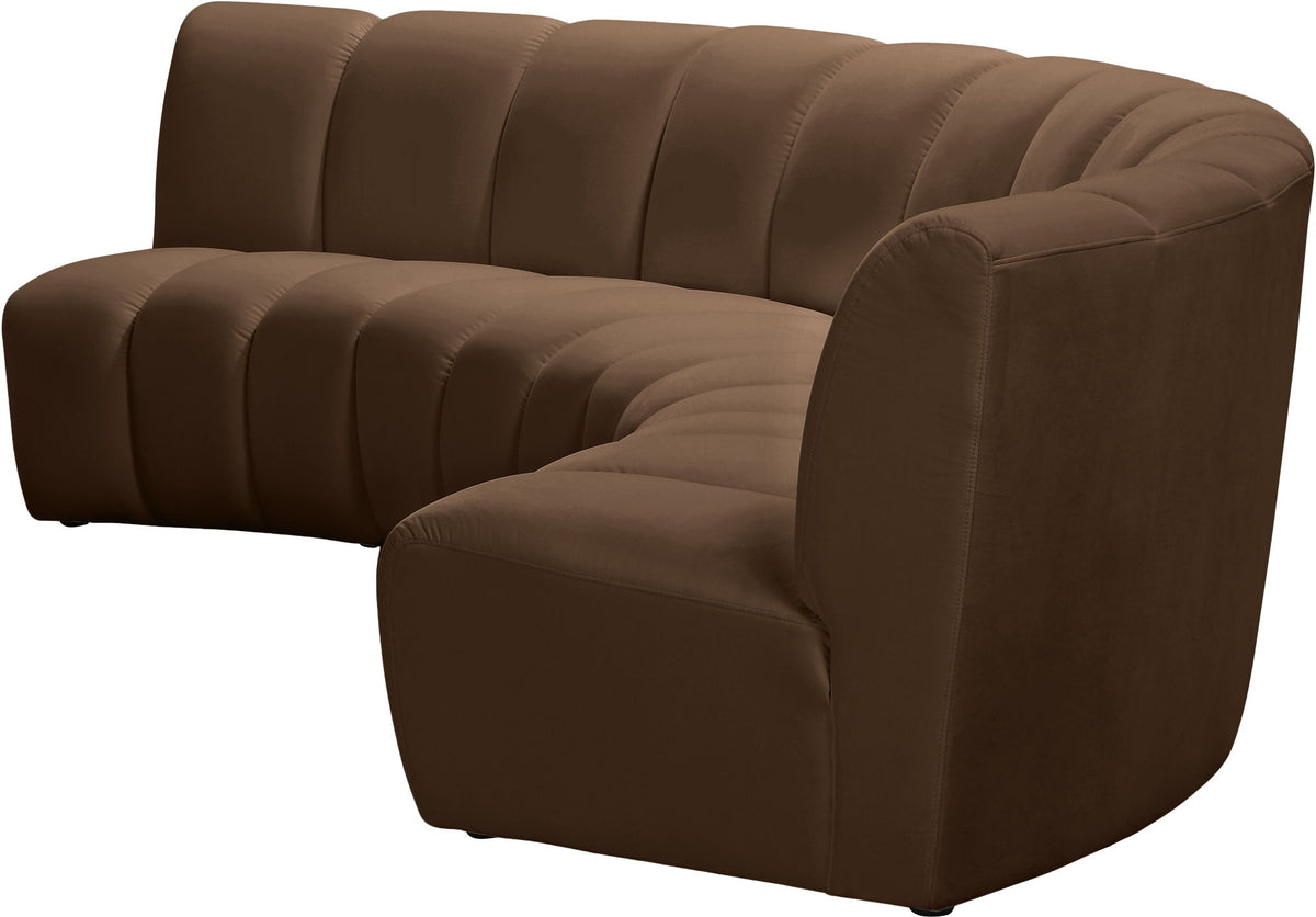 Infinity - 3 Piece Modular Sectional - Brown