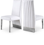 Porsha - Dining Chair (Set of 2) - Chrome Base