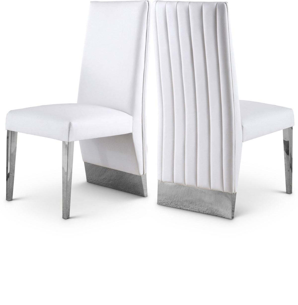 Porsha - Dining Chair (Set of 2) - Chrome Base