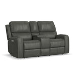 Linden - Power Reclining Loveseat With Console & Power Headrests & Lumbar