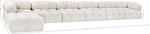 Ames - 7 Piece Boucle Fabric Modular L-Shaped Sectional