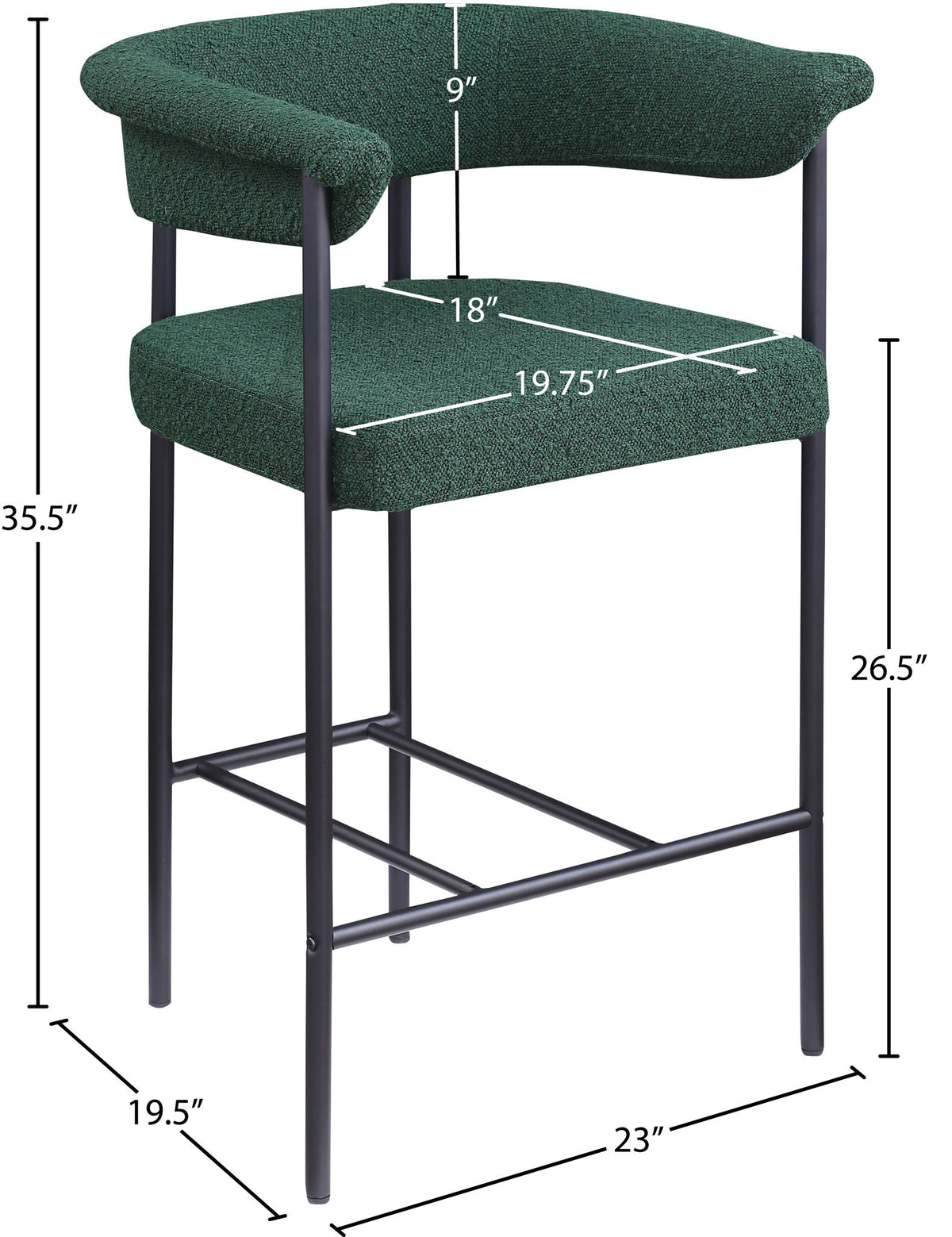 Malin - Boucle Counter Stool (Set of 2)