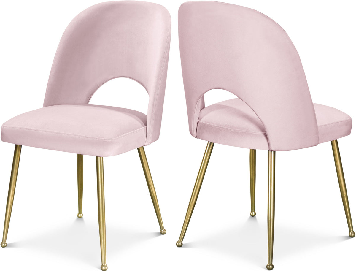 Logan - Dining Chair (Set of 2) - Gold Legs