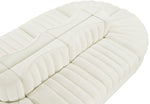 Rummi - Oval Velvet Performance Fabric Upholstered 8 Piece Modular Sectional