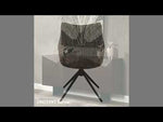 Malika - Side Chair With Swivel (Set of 2) - Brown Chenille