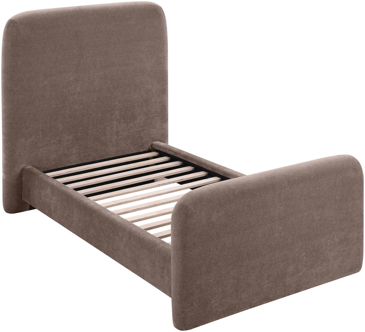 Fira - Chenille Fabric Upholstered Bed