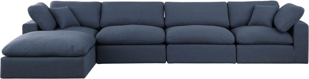 Comfy - 5 Piece Linen Modular Sectional With Chaise